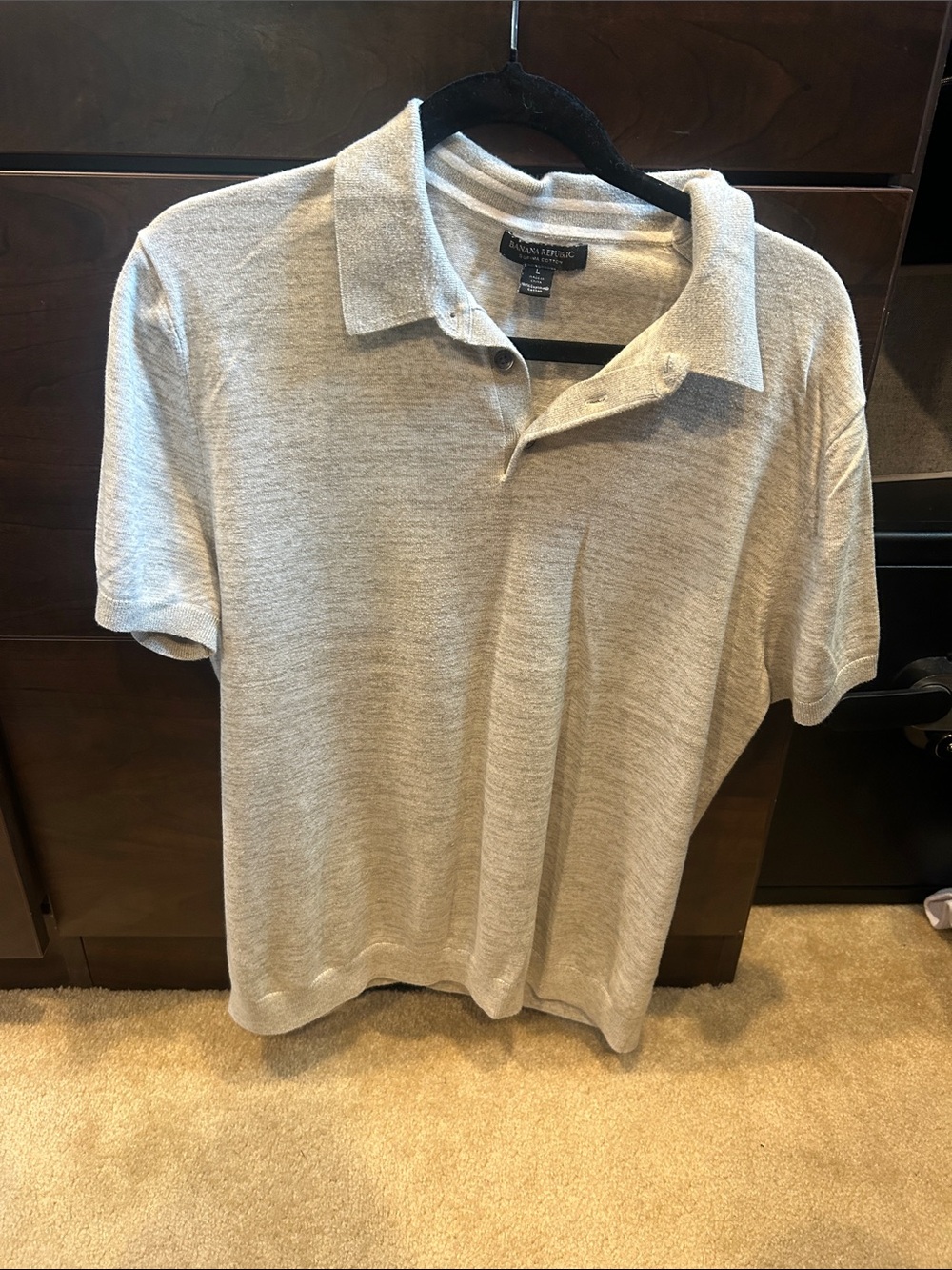 Banana Republic Men’s Supima cotton polo large